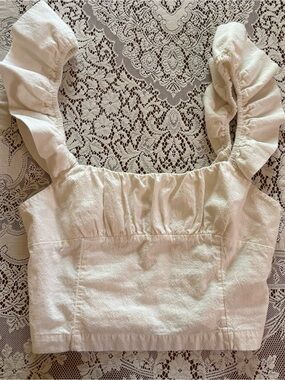 ruffle free people tank top size small